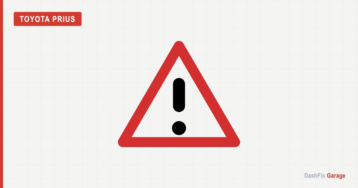 Toyota Prius Red Triangle Light: What It Means and How To Fix dashboard symbols chart